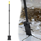 Colwelt 58-inch ice shovel blade clears thick ice efficiently on driveways