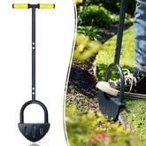 Colwelt saw-tooth edger with arched blade for clean sidewalk borders.