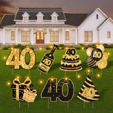 ComboJoy 40th birthday yard sign set for vibrant outdoor displays.