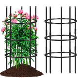 ComfyKit peony cage with 3-tier rings keeps tall blooms upright
