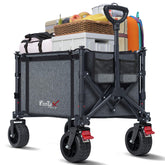 COMLAX FIELD collapsible wagon folded for easy storage and transport.