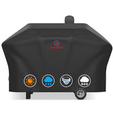 M COMNOVA OUTDOORS Comnova cover protects Camp Chef Woodwind 24 with Sidekick from rain and dust.