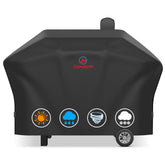 Comnova pellet grill cover for Woodwind 24 keeps rain and sun at bay