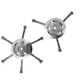 Compensai 2Pcs steel-wire trimmer head with 3 blades for easy lawn edging