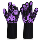 Comsmart BBQ gloves front view showing heat-resistant design for grilling