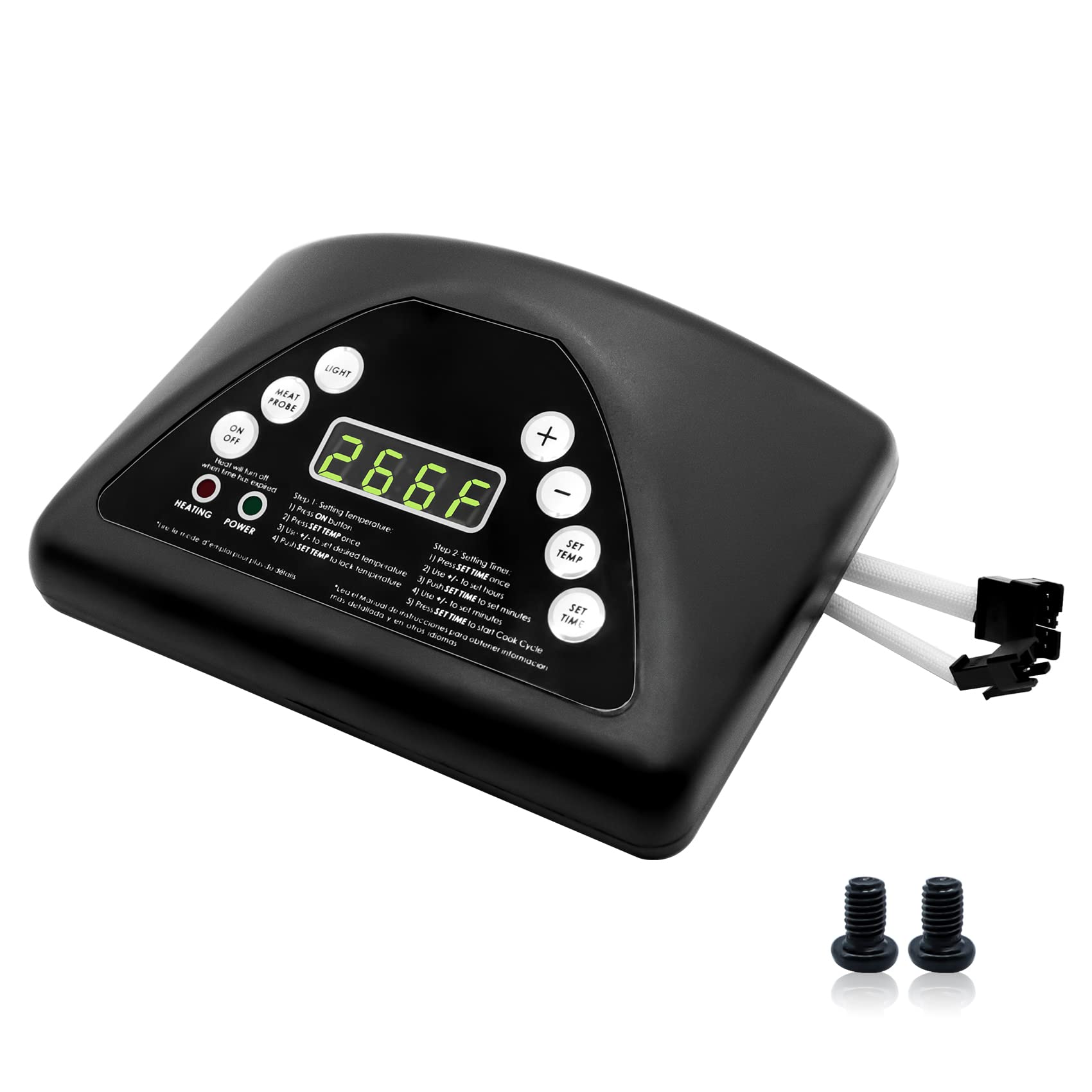 COMVIEE digital control panel front view enables precise temp control for Masterbuilt smokers.
