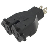 Conntek RL-30104 dual-outlet front view shows two receptacles for easy access.