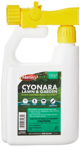 Control Solutions Cyonara bottle ready for outdoor pest control on lawns.