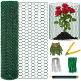 Convivium free-cut mesh roll shields outdoor plants from animals while allowing sun and water.
