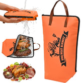 COOKHDIY BBQ blanket wide-mouth design facilitates loading and unloading smoked meats.