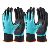 COOLJOB waterproof gardening gloves with palm grip for secure tool control