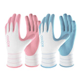 COOLJOB women's garden gloves with breathable knit base for all-day comfort.