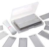 Coolrunner aluminum plant label for durable outdoor labeling.