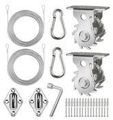 COOLYARD shade sail hardware kit winch set for secure outdoor installations