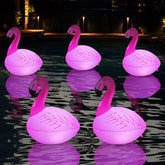 Cootway Flamingo floating pool light glowing with ambiance for night swims