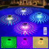 Cootway floating pool lights with remote for vibrant pool ambiance.