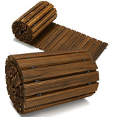 Coperat 8FT wooden garden pathway roll-out for stable outdoor walking.
