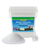Cosbur water-storing crystals bottle shows easy moisture control for potted plants