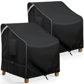 COSFLY outdoor chair cover on a chair in the rain protecting upholstery