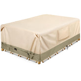 COSFLY rectangular patio cover over table and chairs for full outdoor protection