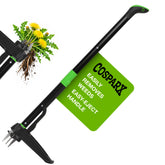 COSPARX weed puller stand-up setup for easy, back-friendly weeding.