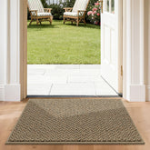 COSY HOMEER door mat 24x36 absorbs moisture and traps dirt at the entry.