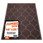 Cosyearn door mat 46x35 brown for front doors, ideal for indoor and outdoor use.