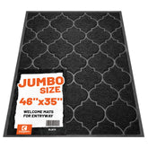 Cosyearn door mat 46x35 inches traps dirt at the entrance, protecting floors.