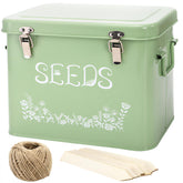 Covzoe seed storage organizer with lid keeps seeds dry and organized.