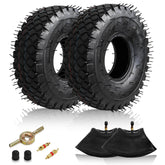 Covzoe tire and inner tube set with bent valve for easy installation and reliable sealing.