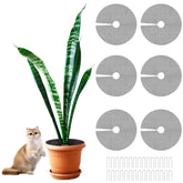 COZYDIG plant pot grid cover in 11-8 inch preventing soil exposure and pet digging