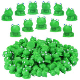 CozyWhimsy 80Pcs mini frog figurines for fairy gardens and planters
