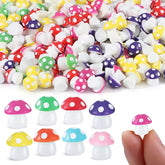 CozyWhimsy tiny mushrooms outdoor figurines for garden decor and bonsai accents.