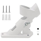 CQ Garden flag pole holder wall mount at 45 degrees for versatile outdoor display.