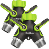 Craft911 garden hose splitter 2-way heavy duty enables dual-flow control for efficient watering.