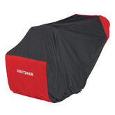 CRAFTSMAN two-stage snow blower cover front view protects equipment from rain and sun with rugged fabric.
