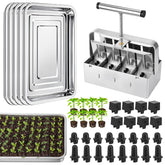 CraftyDream soil blocker with eight-block design for efficient seed prep.