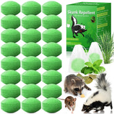 Crobirware peppermint skunk repellent ball for indoor use protects kitchens and closets.
