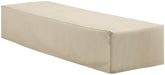Crosley Furniture patio chaise cover in tan protecting your lounge from sun and rain