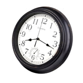 Crosstime 12-inch retro clock front view with clear, easy-to-read numerals for any space.