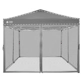 CROWN SHADES gazebo mosquito net for 10x10 with full-side zipper
