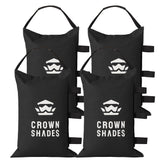 Crown Shades sand bags for canopy legs securely weigh down tents up to 150 lbs.