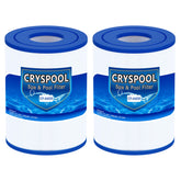 Cryspool 04059 filter pleats closeup enhances filtration and debris capture in spa systems.