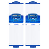 Cryspool 04077 two-pack in box shows convenient replacement for hot tubs.