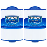 Cryspool 06004 filter close-up showing Artesian Spas compatibility and compact form.