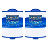 Cryspool 06045 filter front view, compact design for easy spa maintenance.