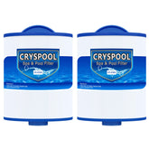 Cryspool 07005 filter top view shows compact spa filtration design.