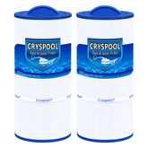 Cryspool 07043 filter compatible with Caldera spas showing 75 sq ft filtration