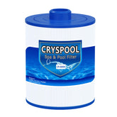 Cryspool 08004 filter cartridge close-up showing trilobal fiber structure for durable filtration