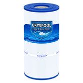 Cryspool 08047 filter front view highlights rugged construction for reliable pool filtration.